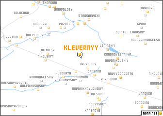 map of Klevernyy