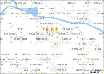 map of Kleve
