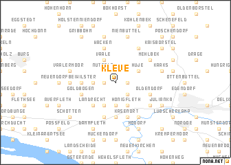 map of Kleve