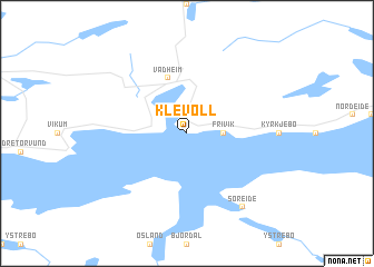 map of Klevoll