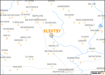 map of Klevtsy