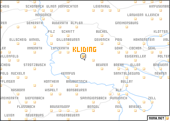 map of Kliding