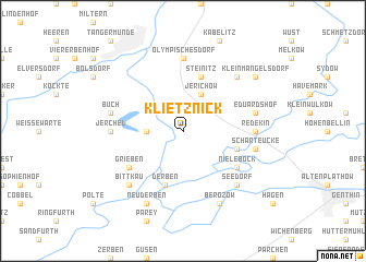 map of Klietznick