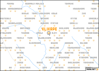 map of Klikapé