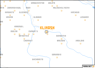 map of Klimash