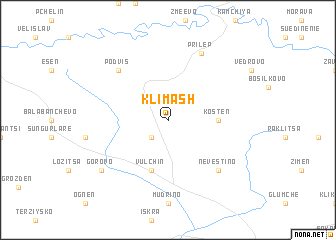 map of Klimash