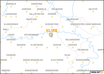 map of Klíma