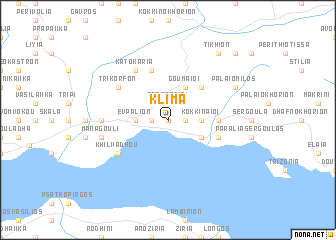 map of Klíma