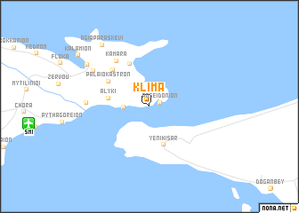 map of Klíma