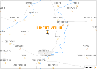 map of Klimentiyevka