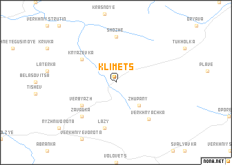 map of Klimets