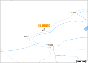 map of Klimina