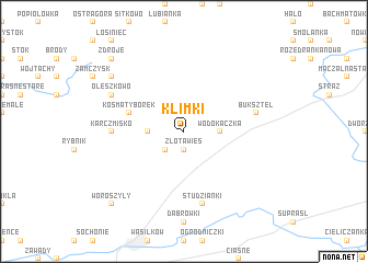 map of Klimki