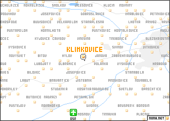 map of Klimkovice