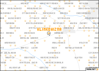 map of Klimkowizna