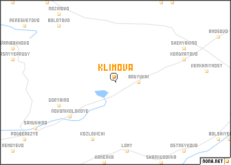 map of Klimova