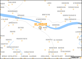 map of Klimovo