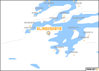 map of Klimovskaya