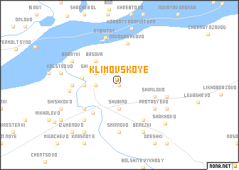 map of Klimovskoye