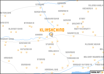 map of Klimshchino