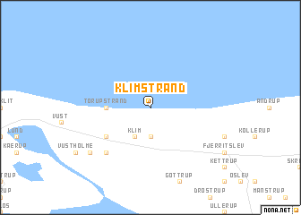 map of Klim Strand