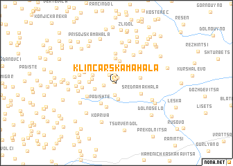 map of Klinčarska Mahala