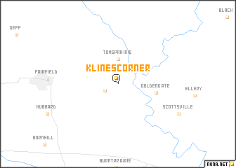 map of Klines Corner