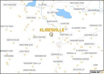 map of Klinesville