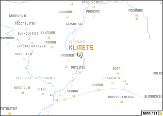 map of Klinets