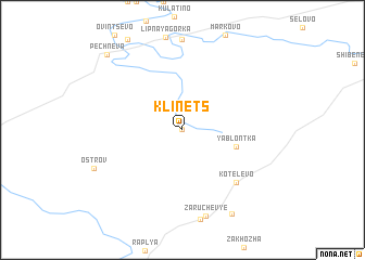 map of Klinets