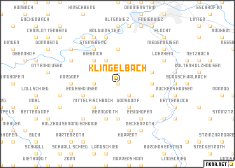 map of Klingelbach