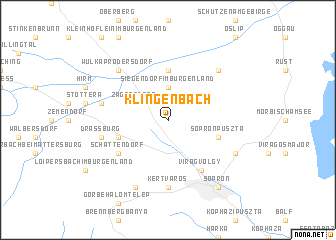 map of Klingenbach