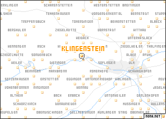 map of Klingenstein