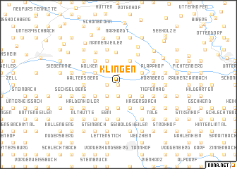 map of Klingen