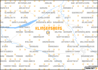 map of Klingersberg