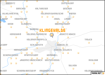 map of Klingewalde