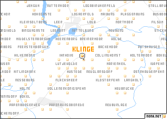 map of Klinge