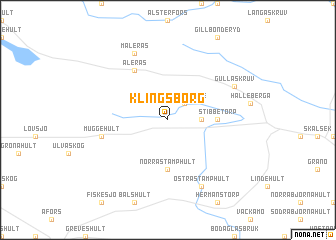 map of Klingsborg