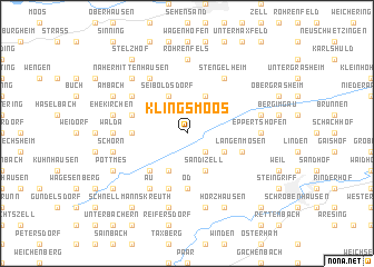 map of Klingsmoos