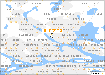 map of Klingsta