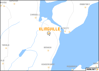 map of Klingville