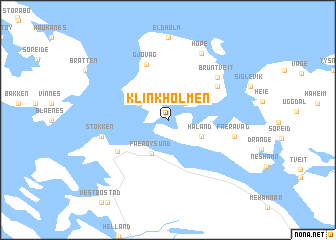 map of Klinkholmen