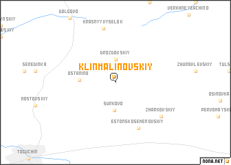 map of Klin-Malinovskiy