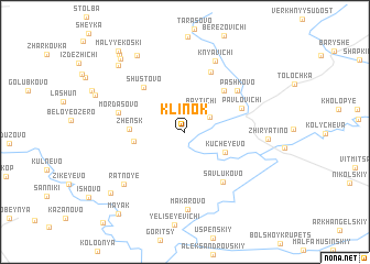 map of Klinok