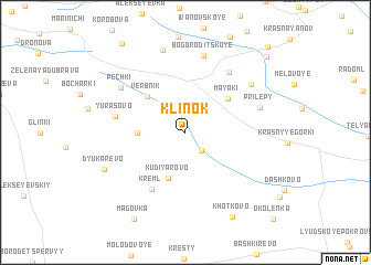 map of Klinok