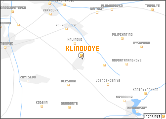 map of Klinovoye