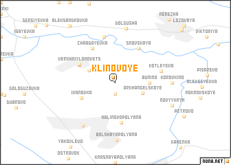 map of Klinovoye