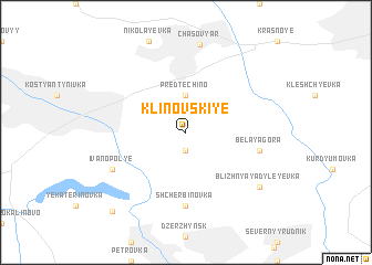 map of Klinovskiye