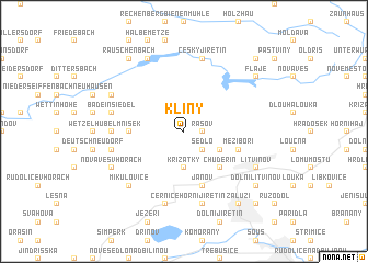 map of Klíny