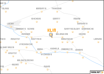 map of Klin